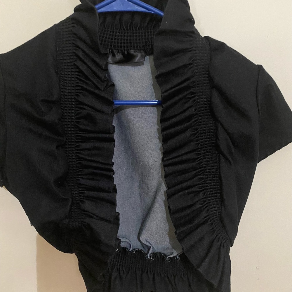 A black and Pink Formal cover up